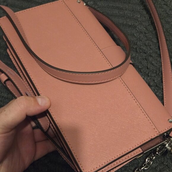 Michael Kors Studded Pink Crossbody Shoulder Bag - Picture 3 of 4